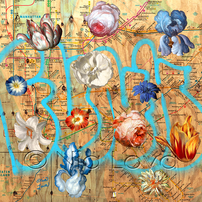 nyc funk & flowers 1189 nyc funk & flowers 1189 - Nia Lova digital collage