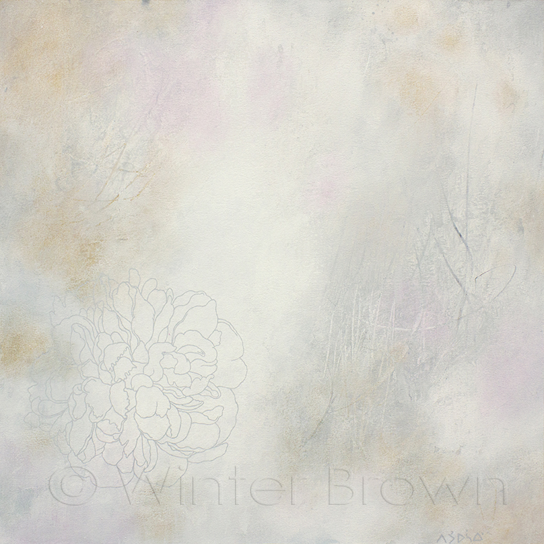 garden 1 garden 1 - abstract acrylic painting on canvas or giclee print by Native American artist Winter Brown