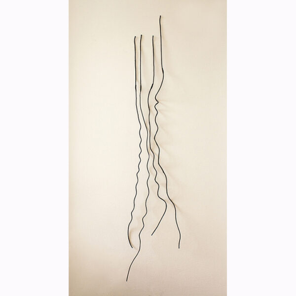 black vine quartet contemporary multimedia Indigenous Native American sculpture by First Nations Plains Cree Anishnawbe Metis artist Bebonkwe Brown (black color)